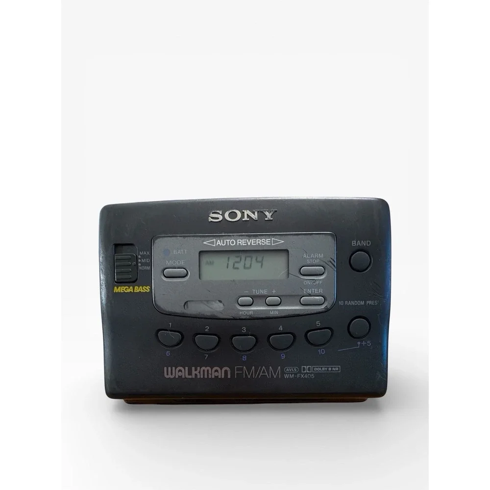Sony Walkman WM-FX405 FM AM Cassette Clock Alarm MDR-015  PARTS‎ ONLY